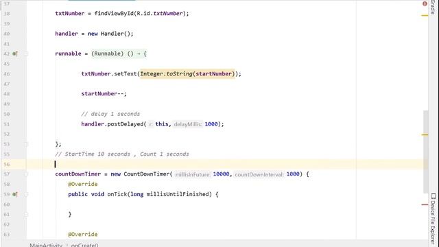 Timer counter using countDownTimer - android studio tutorial смотреть онлайн
