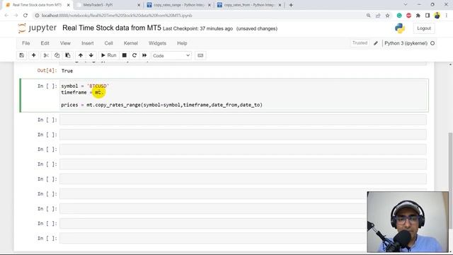 How to get REAL-TIME Stock data in Python from MT5 ? смотреть онлайн