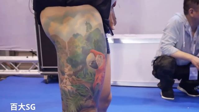 2017 TAIWAN TATTOO CONVENTION 第八屆 刺青展 台灣國際紋身藝術展 最佳腿部獎 +超強主持人@藍燁 Lan Yeh смотреть онлайн