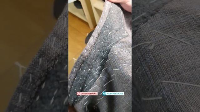 #bespokeсюжеты // Рабочий процесс // Воротник в мужском пиджаке смотреть онлайн