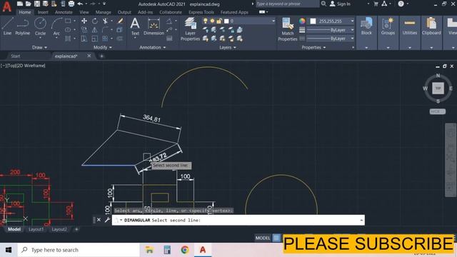 AUTOCAD 2023 TUTORIALS ANNOTATION DIMENSION COMMAND | EXPLAIN CAD смотреть онлайн