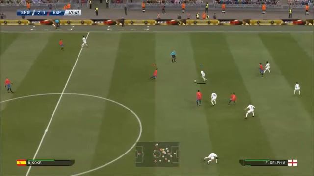 PES 2016. Англия 3-0 Испания. Моменты матча смотреть онлайн
