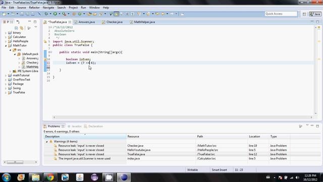 Java Tutorial - 10 - Boolean variables and Comparison Operators (old Version) смотреть онлайн