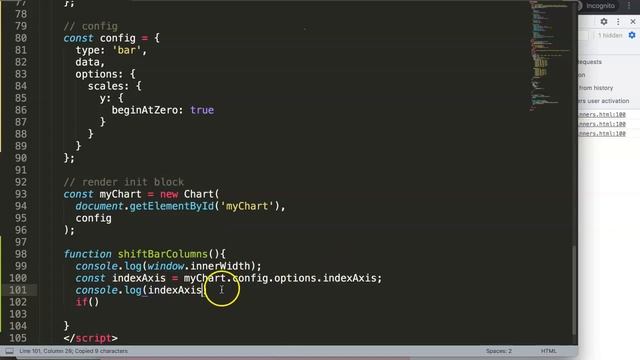 How to Change Horizontal Bar Chart to Vertical Bar Chart Based on Screen Size in Chart js смотреть онлайн