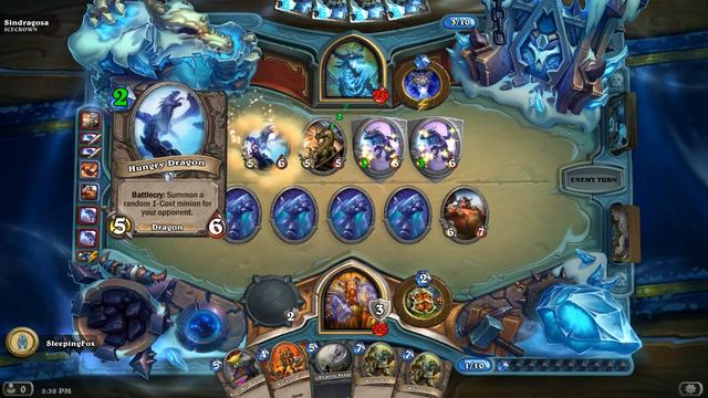 Hearthstone Icecrown Gameplay #7 - Sindragosa смотреть онлайн