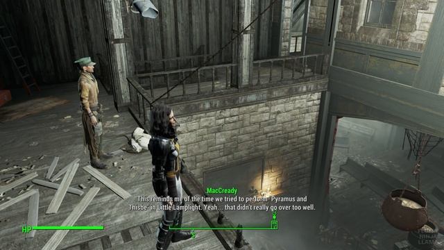 Fallout 4 - MacCready mentions Little Lamplight crew performing "Pyramus and Thisbe" смотреть онлайн