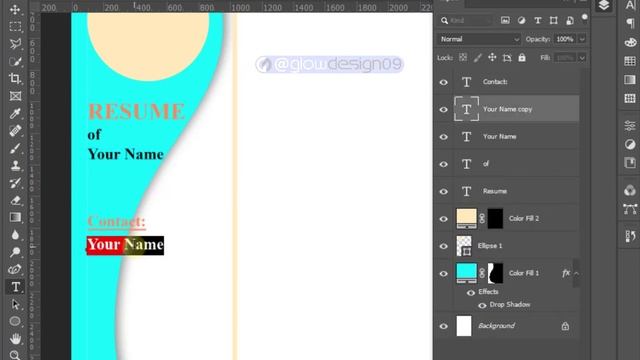How to Create a Creative CV/Resume Design in Photoshop смотреть онлайн