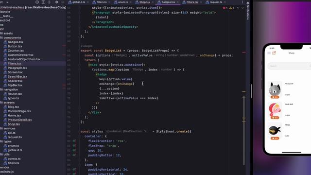 Создание фильтров товаров для каталога | ReactNative + HeadlessCMS | Урок #7 смотреть онлайн