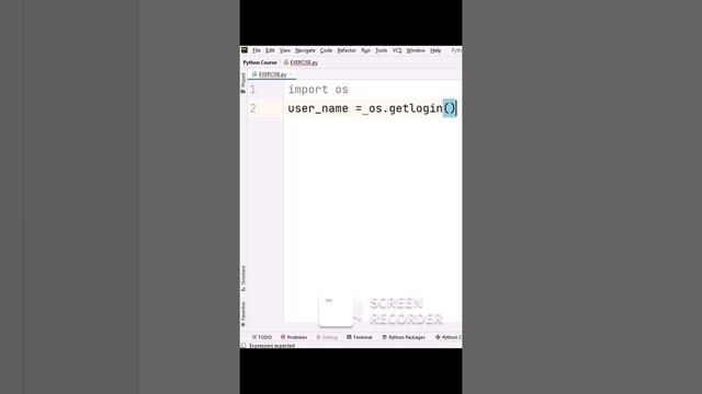 Get user name using os module #python #programming #pythonmodules смотреть онлайн