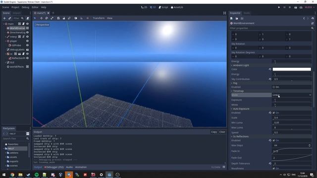 My Godot prototype's environment, reflections and light setup (in-editor settings) смотреть онлайн