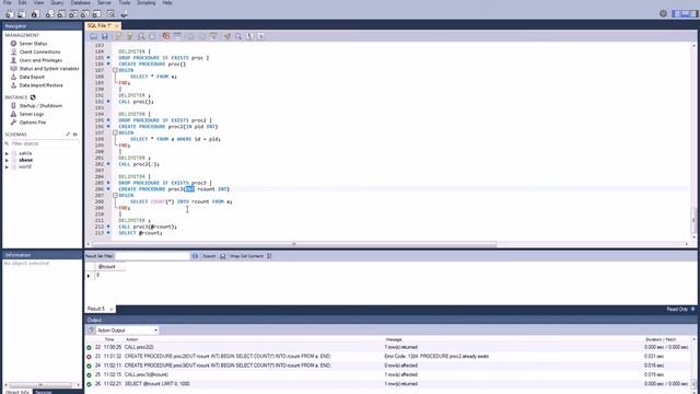 Хранимые процедуры и функции в MySQL смотреть онлайн