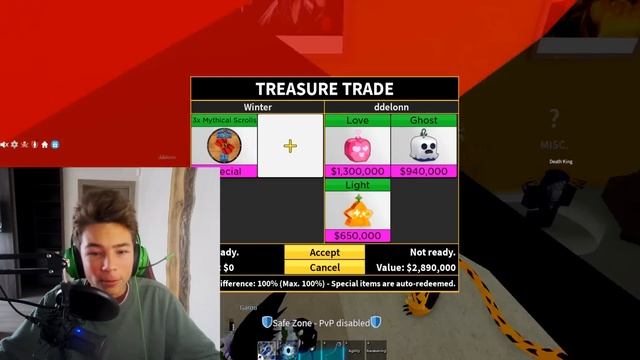 ? ЧТО МНЕ ПРЕДЛОЖАТ ЗА МИФИЧЕСКИЙ СВИТОК в БЛОКС ФРУТС! ЧТО ТРЕЙДЯТ ЗА МИФИК СВИТОК в BLOX FRUITS смотреть онлайн