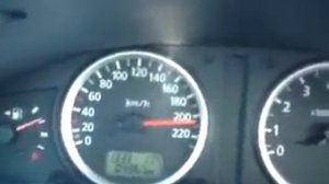 Nissan Almera N16 1.5 top speed. in Greece
