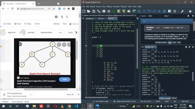 DFS implementation in python with source code | depth first search implementation in python смотреть онлайн