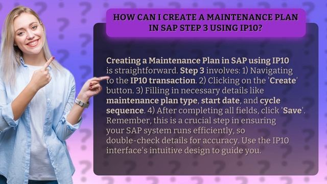 How Can I Create a Maintenance Plan in SAP Step 3 using IP10? смотреть онлайн
