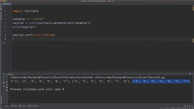Project Euler Problem 41 (Python) смотреть онлайн