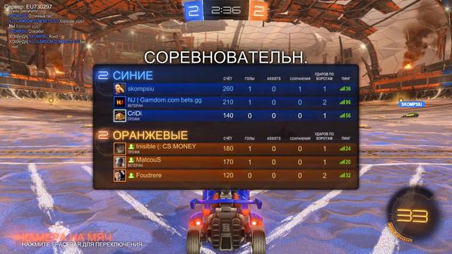 Rocket League хорошие катки с плохим концом смотреть онлайн