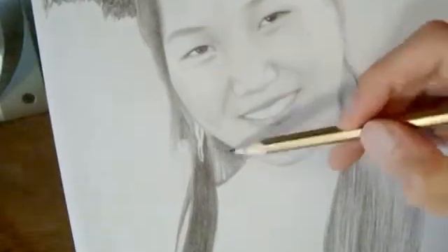 Speed Drawing Pencil ~ Portrait of Oyuna by ARTem MANsheev смотреть онлайн