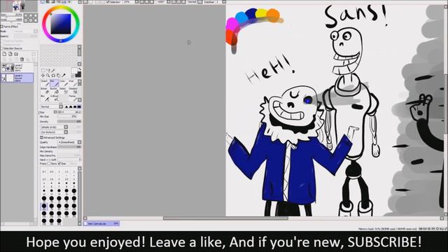 SPEEDPAINT - Sans, Papyrus and W.D Gaster! - SlimeyDraws смотреть онлайн