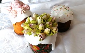 Кулич Кондитерский по старому рецепту, тесто сдобное, волокнистое и нежное как пух