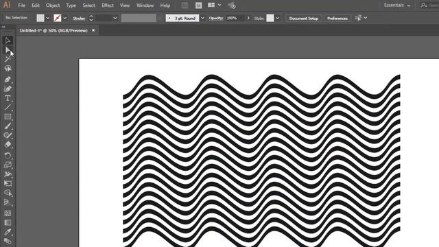 How to Make Wavy Line in Adobe Illustrator смотреть онлайн