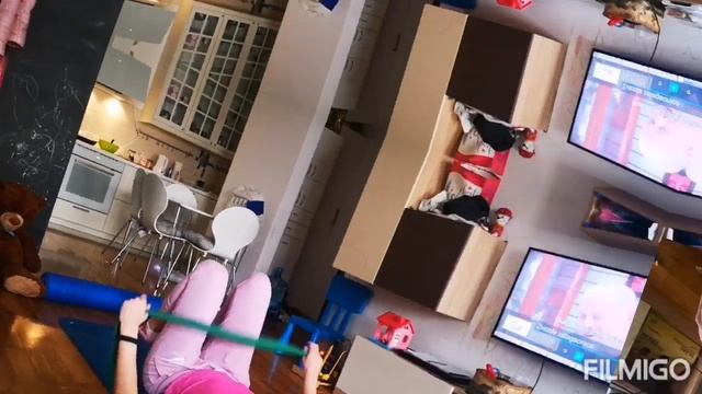 Pilates with kid (and flex band) смотреть онлайн
