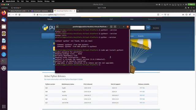 Instalação do Python no Linux смотреть онлайн