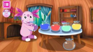 Лунтик и его друзья. Смешиваем цвета и получаем фокус. Мульт-игра.Luntik and his friends.