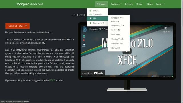 Distros Linux para processadores ARM. смотреть онлайн