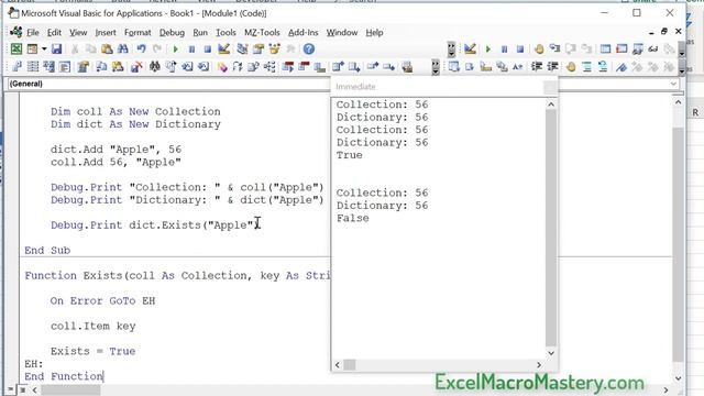 Excel VBA Dictionary vs Collection (2/4) смотреть онлайн