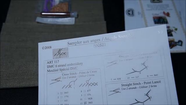 Обзор набора вышивки крестом "Angels Sampler", DMC, BK-621 смотреть онлайн