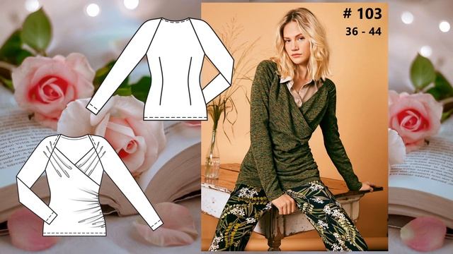 Burda 12/2023 технические рисунки Burda Style журнал Бурда обзор