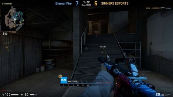 CS:GO POV Demo Eternal Fire XANTARES (42/16) vs SINNERS (de_overpass) @ CCT Central Europe Series 7