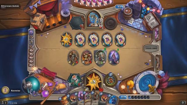 Hearthstone:One Night In Karazhan - C'thun Warrior Vs. Silverware Golem смотреть онлайн