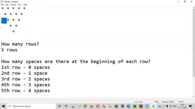 Java program to print the reversed pyramid star pattern смотреть онлайн