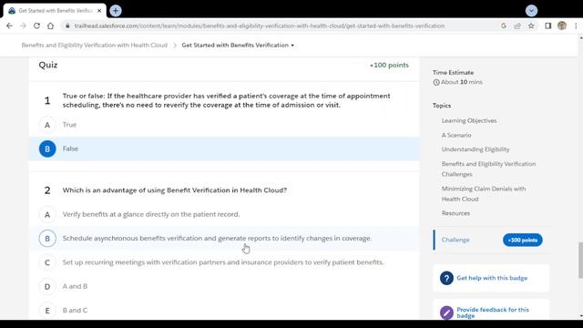 Benefits and Eligibility Verification with Health Cloud - Salesforce Trailhead смотреть онлайн