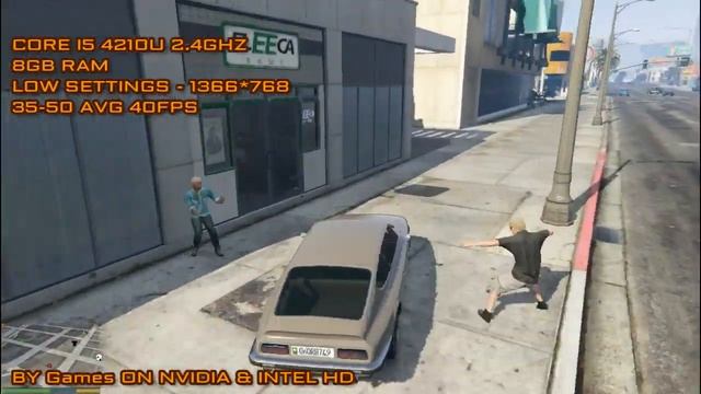 GTA V Update 1.36 on Nvidia 710M/820M смотреть онлайн