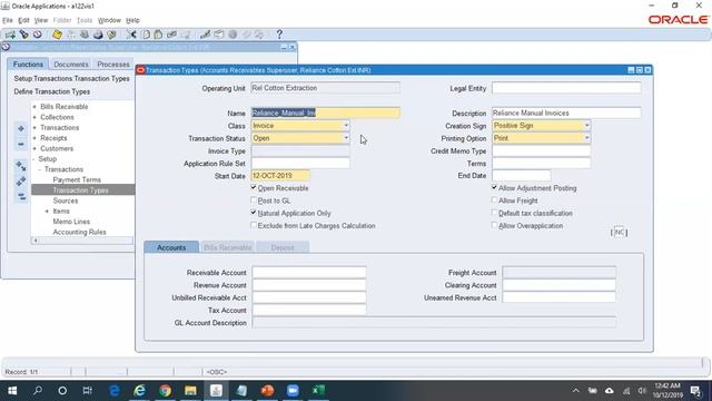 How to create Oracle AR Transaction types смотреть онлайн