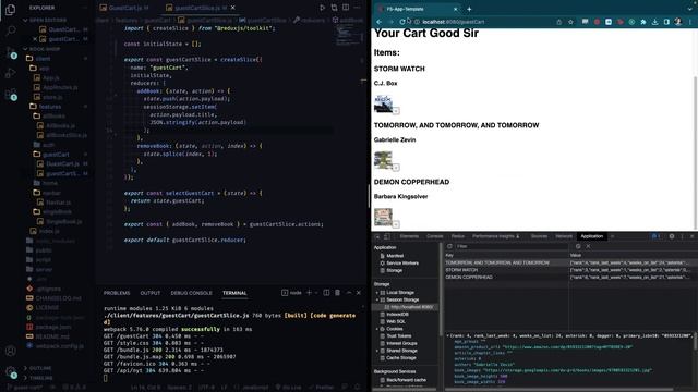 React/Redux E-commerce App: Persisting Guest Cart in Session (or local) Storage смотреть онлайн