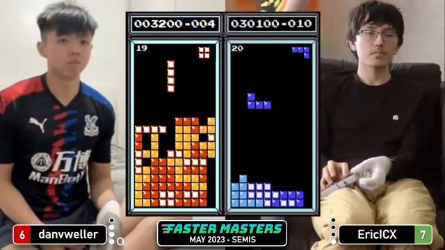 ON THE ROPES! DanV, Eric | SEMIS | Classic Tetris Faster Masters 2023 смотреть онлайн