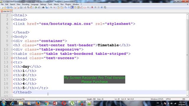 Table creation in bootstrap смотреть онлайн