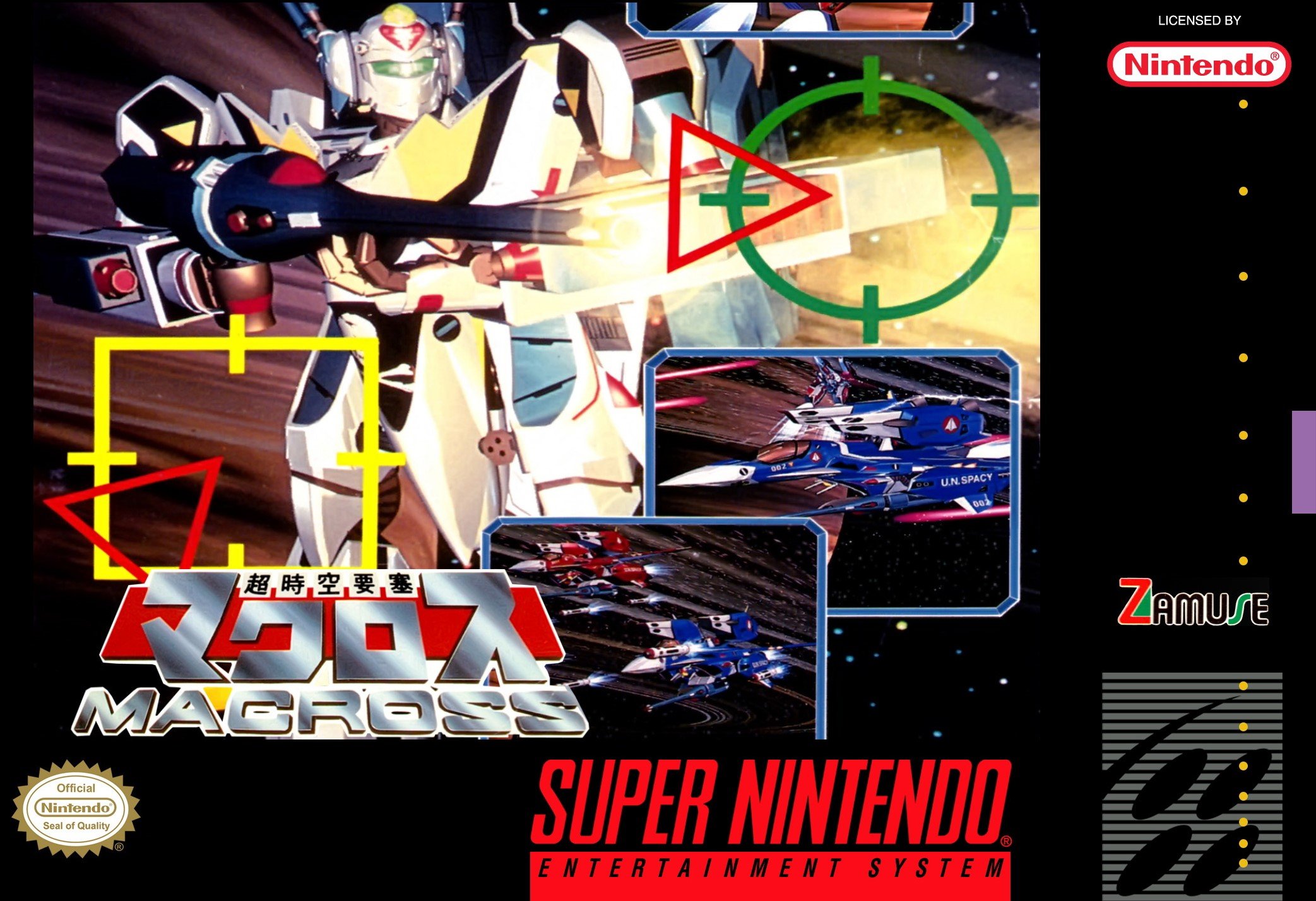 Super Nintendo (Snes) 16-bit Choujikuu Yousai Macross Scrambled Valkyrie Полное Прохождение