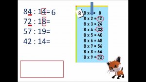 Деление двузначного числа на двузначное число
