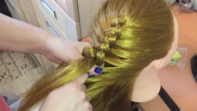 Заплетаем красиво волосы. Быстрая и простая причёска Дракон смотреть онлайн