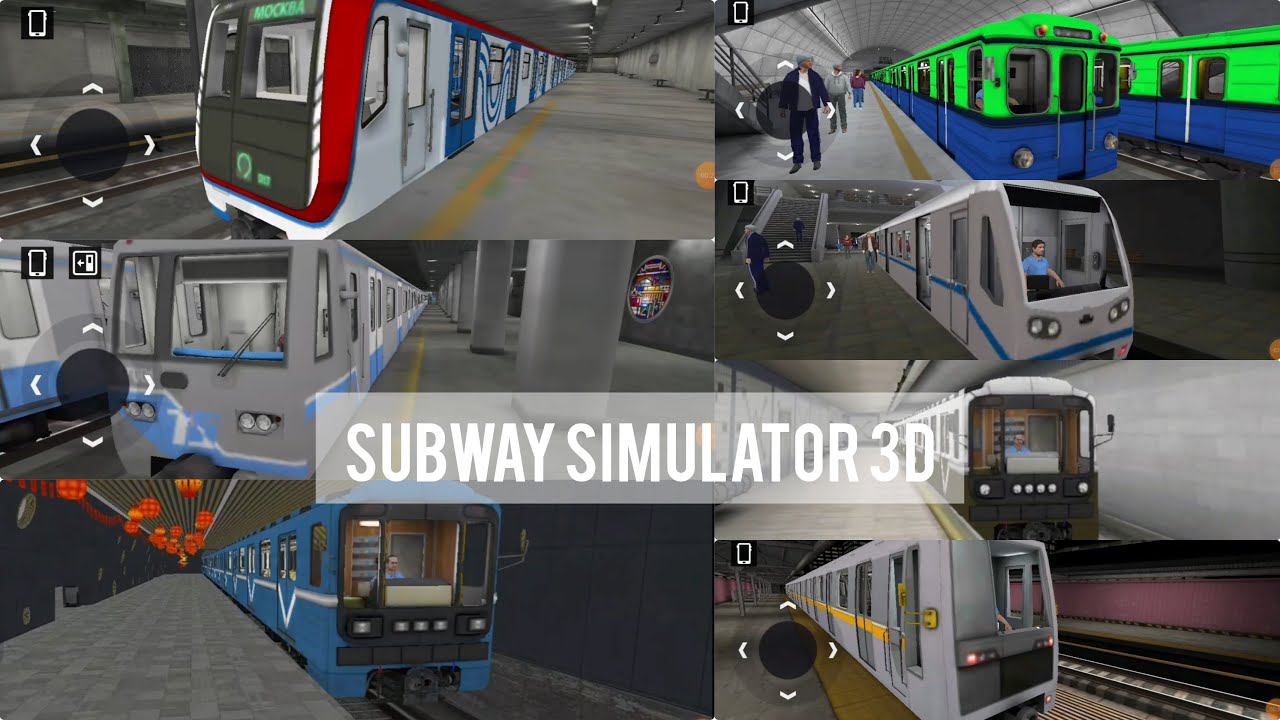 Subway simulator 3D. Парад московских поездов метро смотреть онлайн