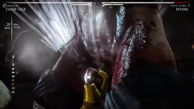 Mortal Kombat X - Cassie Cage 48%, 25 Hit X-ray Combo смотреть онлайн