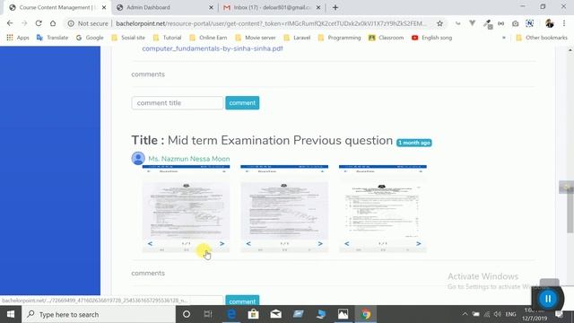 Course Material Resource Portal(Laravel, Bootstrap) смотреть онлайн