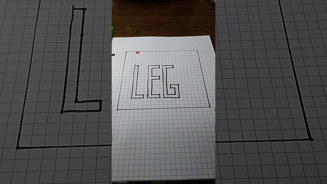 Как нарисовать логотип Lego по клеточкам/How to draw Lego logo смотреть онлайн