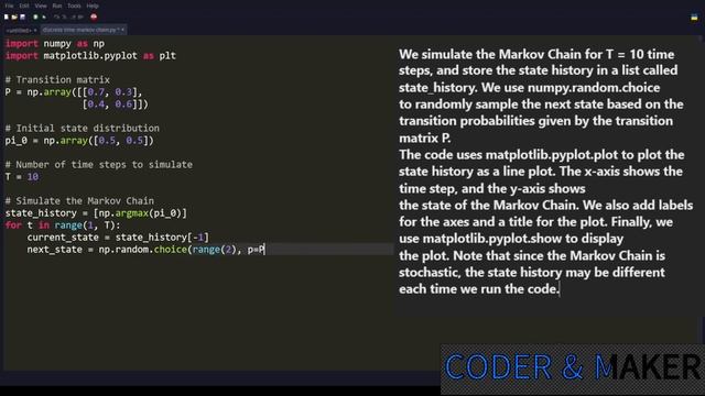 Python Specials #11 Discrete-Time Markov Chain Simulation смотреть онлайн