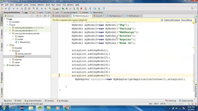 Android RecyclerView | CardView | Example In Hindi | Recyclerview + Cardview with GridLayout #3 смотреть онлайн